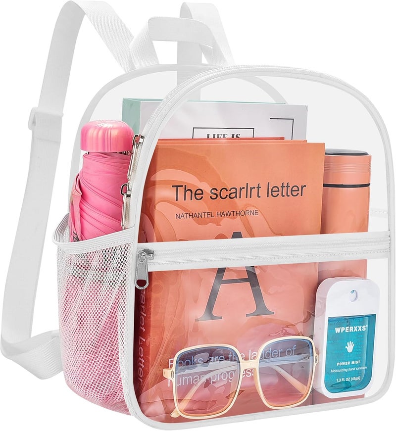 USPECLARE Clear Backpack Stadium Approved 12X11x6, Waterproof Clear Bag Stadium Backpack for Concert Work Sport Event - Image 2